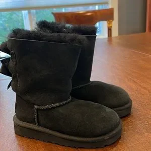 UGG | Shoes | Brand New Bailey Bow Ugg Black Boots With Bows